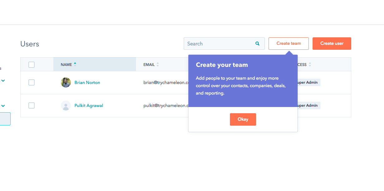How to improve user onboarding in your SaaS product - Hubspot Example