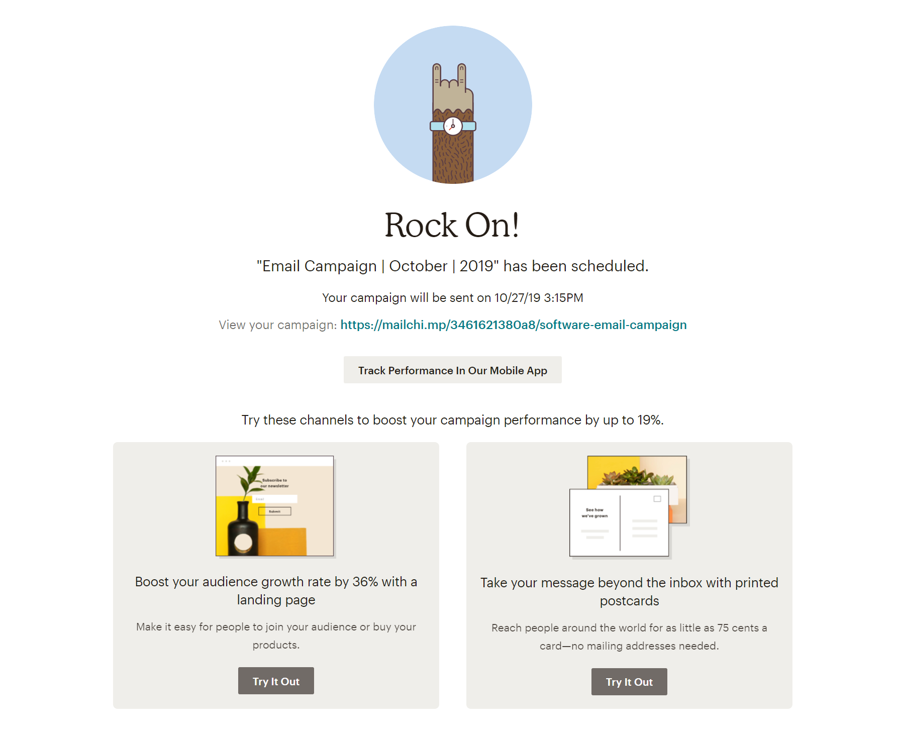 User Engagement Strategies MailChimp Example - Helppier Blog