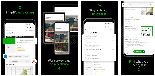 Evernote Play Store Screenshots_mobile engagement Helppier